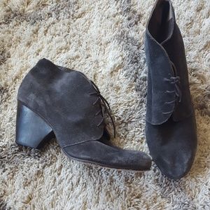 Anthro Colico leather suade ankle boots